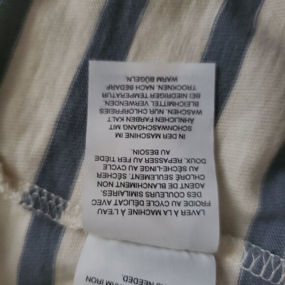 J. Crew Crewcuts Kids Girls Striped Asymmetrical Peplum Long Sleeve Top Size 8 - Picture 10 of 13